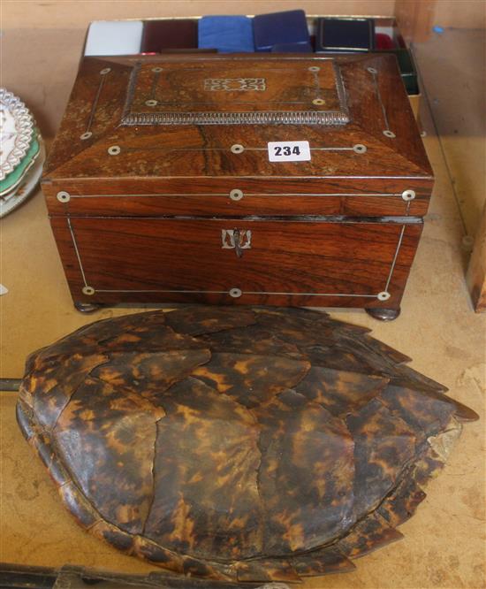 MOP inlaid box, jewellery boxes & tortoiseshell